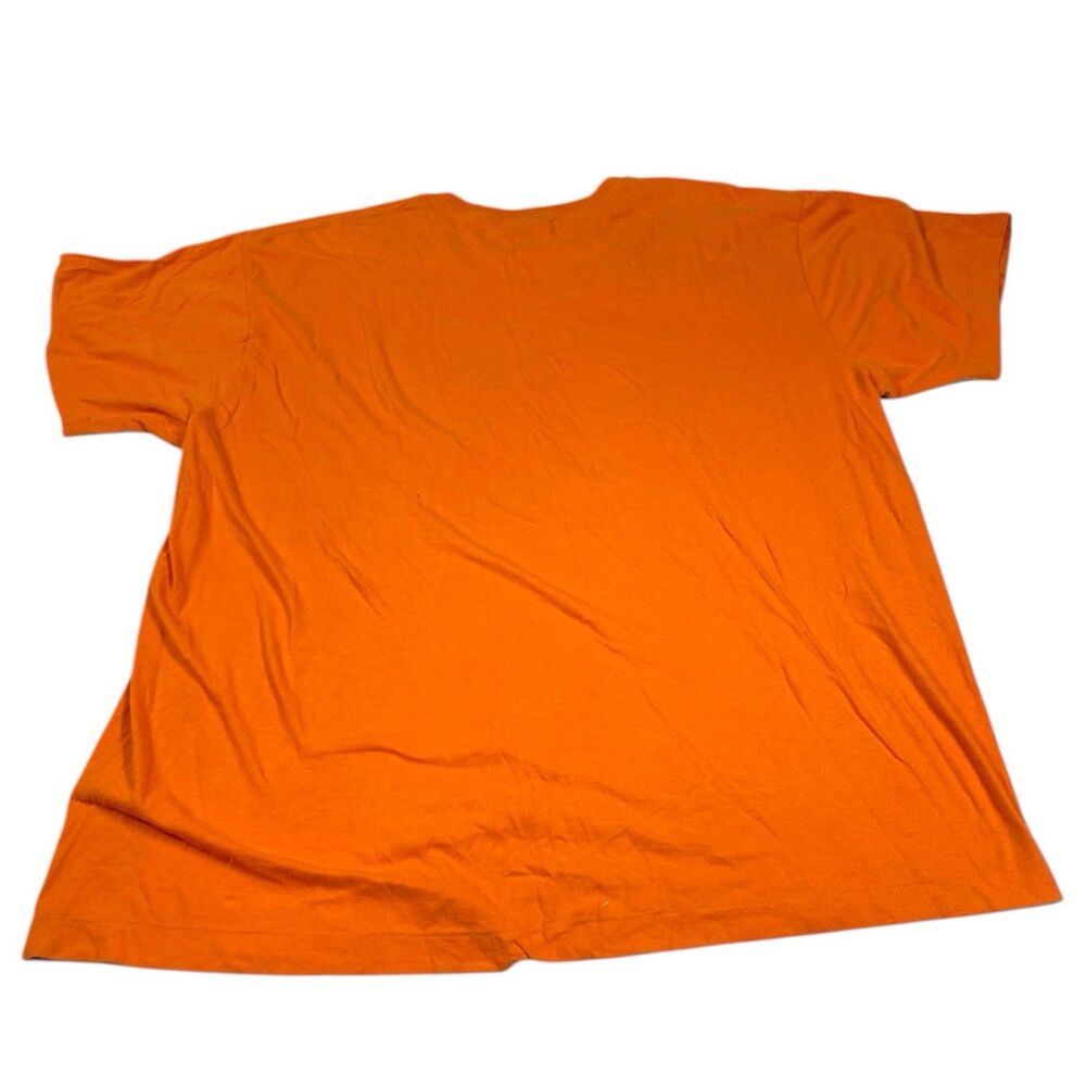Vintage 90s Polo Ralph Lauren T-Shirt Mens XL Orange Crewneck Pony Logo Cotton - Picture 6 of 8